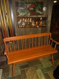 One of two benches.  ONE BENCH IS SOLD.  ONE STILL AVAILABLE.