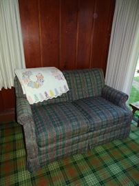 Loveseat & Dresden quilt. QUILT IS SOLD.