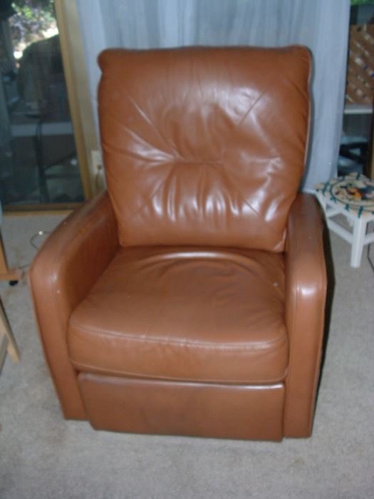 Leather recliner from Town and Country leather