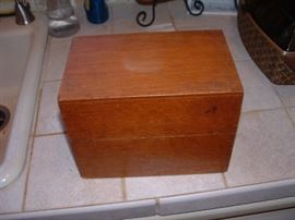 oak file box