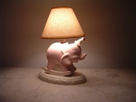 mid century elephant lamp