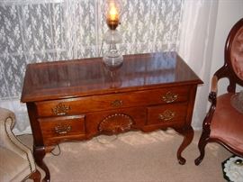 mahogany entry table