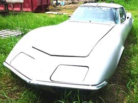 Appears to have its original fiberglass body. This is a 1968. 