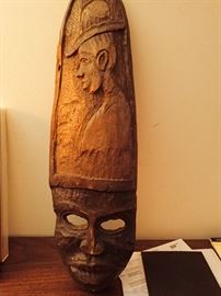 CARVED TALL MASK