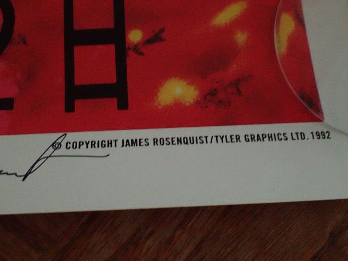 JAMES ROSENQUIST / TYLER GRAPHICS LTD 1992