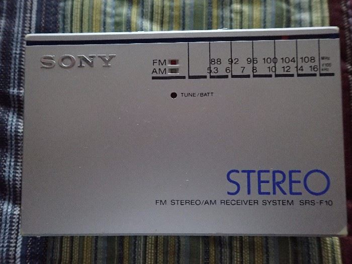 SONY STEREO RECEIVER SYSTEM SRS-F10