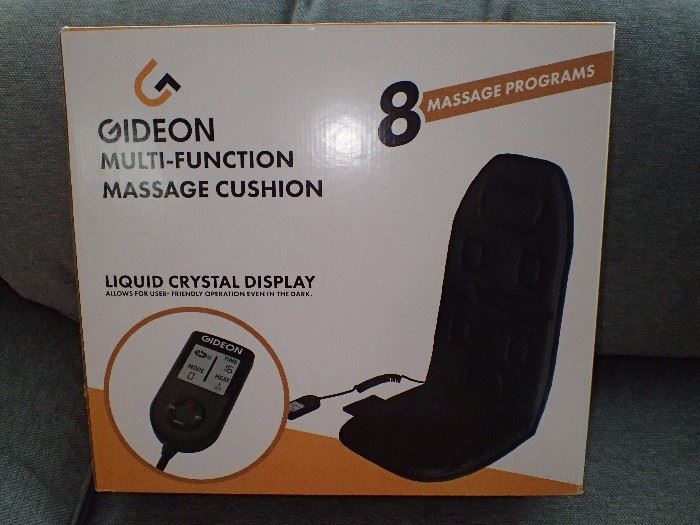 GIDEON MULTI-FUNCTION MASSAGE CUSHION / NEW IN THE BOX
