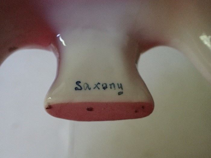 PORCELAIN FIGURE MARKED SAXONY VERY DETAILED