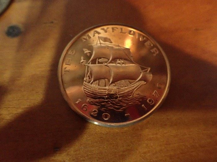THE MAYFLOWER 1620-1970 COIN