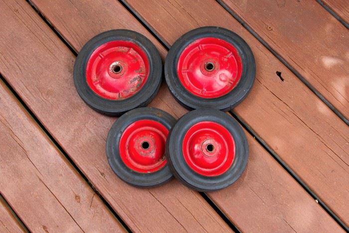 Vintage Lawn Mower Wheels (set of four)  $45.00