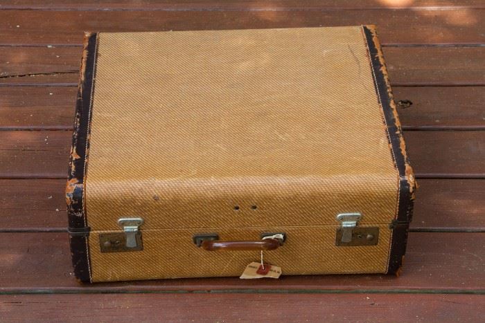 Vintage Suitcase with Lucite Handle  $45.00