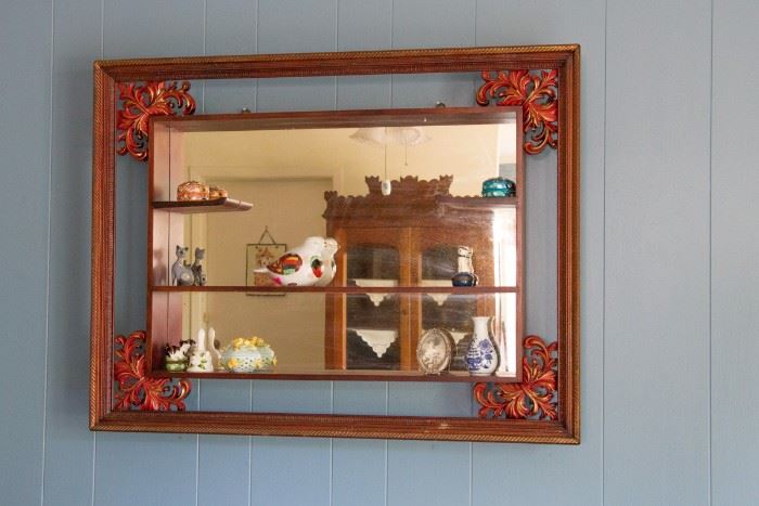 Iconic 1940's Mirror Shelf:  Stays w/family