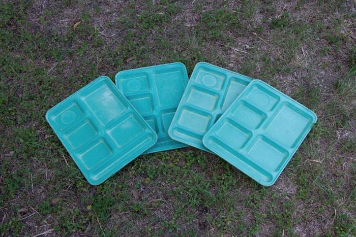 Vintage 1950's Cafeteria Fiberglass Trays     4 available  $9.00 each