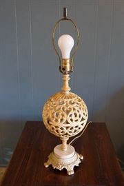 Retro 50's Filigree Lamp   $75.00