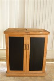 Kitchen Utility Cart with Chopping Block.  19" D x 32"W x 36"H.  Opens to 64"   $60.00