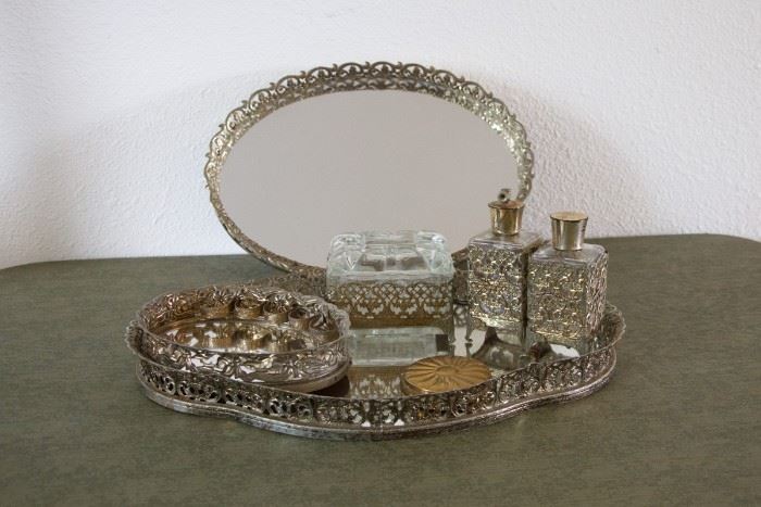 Vintage Gilt Collection.  Perfect for your vanity!