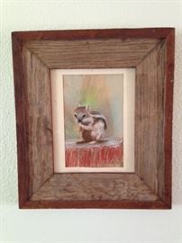 The Chipmunk, Chalk Art  $33.00