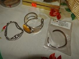 Vintage costume jewelry, sterling jewelry