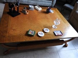 Large square coffee table