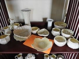 Large collection of Belleek