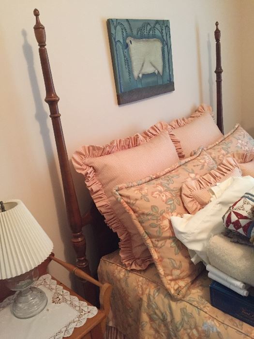Full size four poster bed