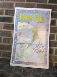 Peter Pan Poster - Autographed by Cathy Rigby