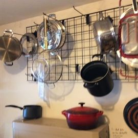 ARRAY OF POTS AND PANS