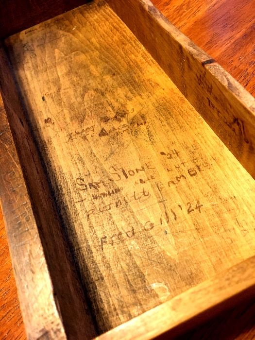 The Coolest Thing Is All If The Names Etched Inside The Drawer...1924...
