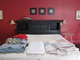King size custom headboard. Complete bed and frame.