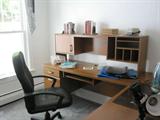 Office desk with chair.