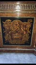 Louis IX Revival China Cabinet Inlay