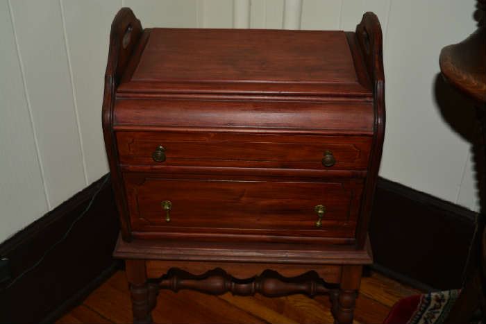 Antique small sewing cabinet