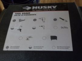 Husky electric air compressor 60 gallon/150max psi portable on wheels