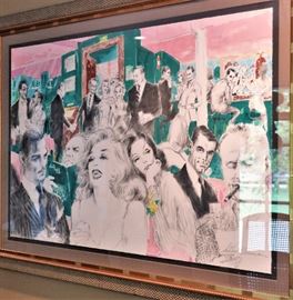 LeRoy Neiman “Polo Lounge” # 480/700 2 Piece Framed Picture