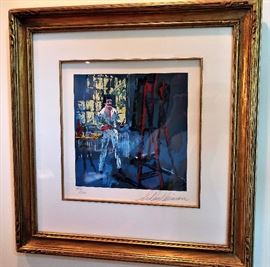 LeRoy Neiman Self Portrait # 448/500, 9”x9”