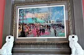 LeRoy Neiman Serigraph French Street Scene #208/300, 28”x40”