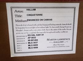 Hallam Serigraph # 32/50