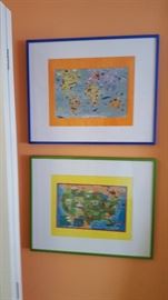 Framed Children's Puzzle Wall Art