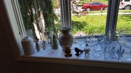Glassware and Pottery through out the home