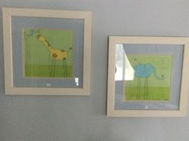 Framed Kid's Animal Art