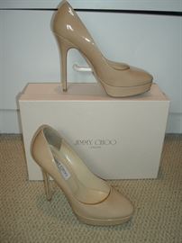 Jimmy Choo Platform Patent Leather Heels in Box