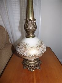 Vintage painted lamps