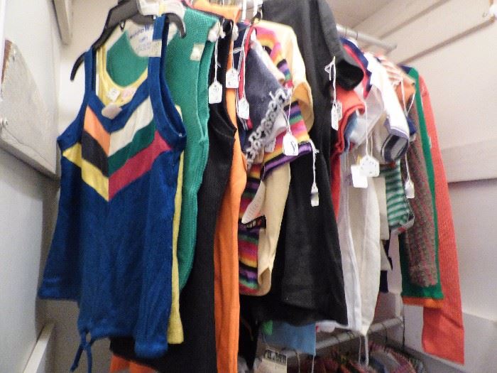 Vintage blouses & shirts, some with original tags