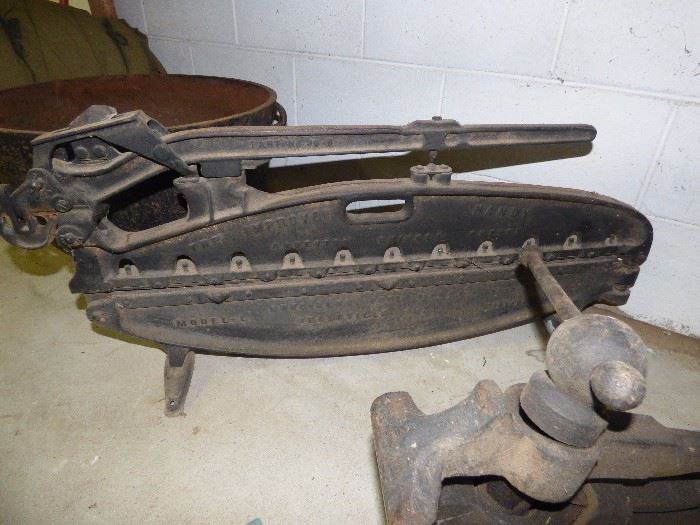 Antique cast iron asbestos cutter