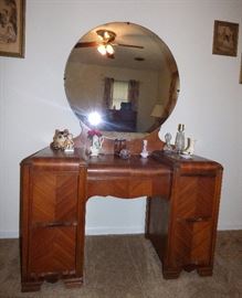 Mirrored Vanity is part of "Waterfall" bedroom suite