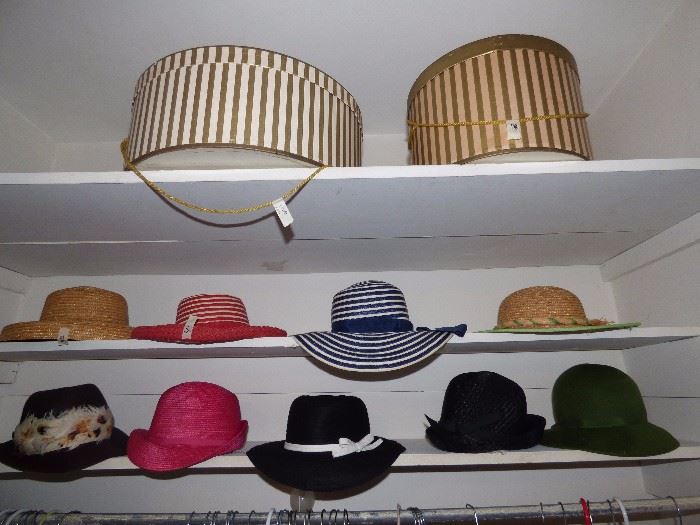 Vintage hats & hat boxes