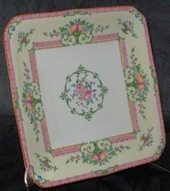 Royal Worcester "Cordova" China: Square Luncheon 9" Luncheon Plate (3 ea.)