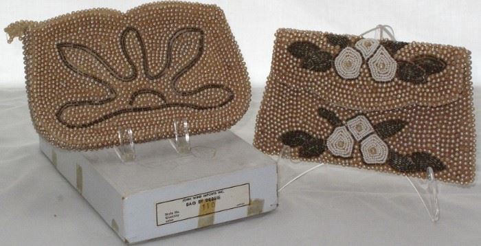 Bag by Debbie and another Made in Japan Vintage Pearl And Glass Beaded Evening Bag 