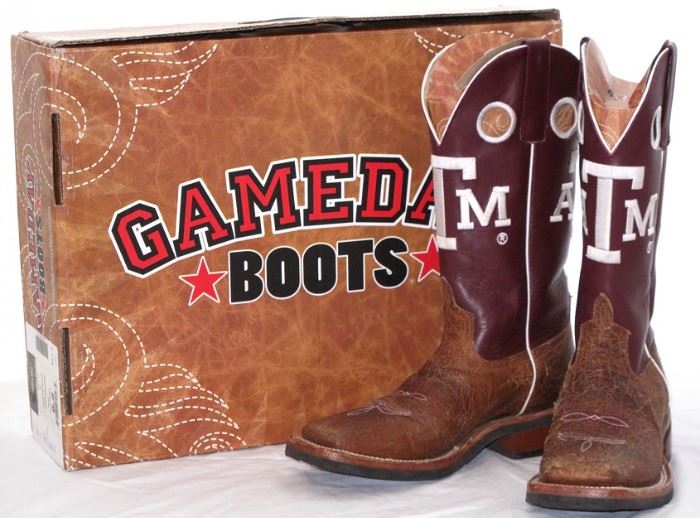 Texas A&M Leather Gameday Cowboy Boots