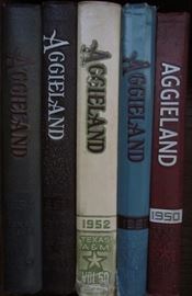 Texas A&M "Aggieland" Yearbooks (1950-1954)